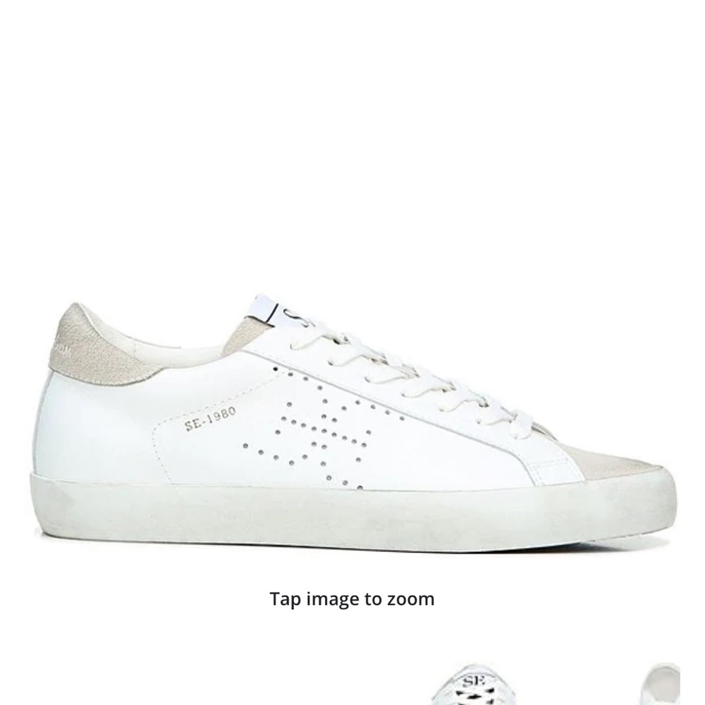 New in box Sam Edelman white leather Aubrie sneakers sz 11. Comes with dust bag.